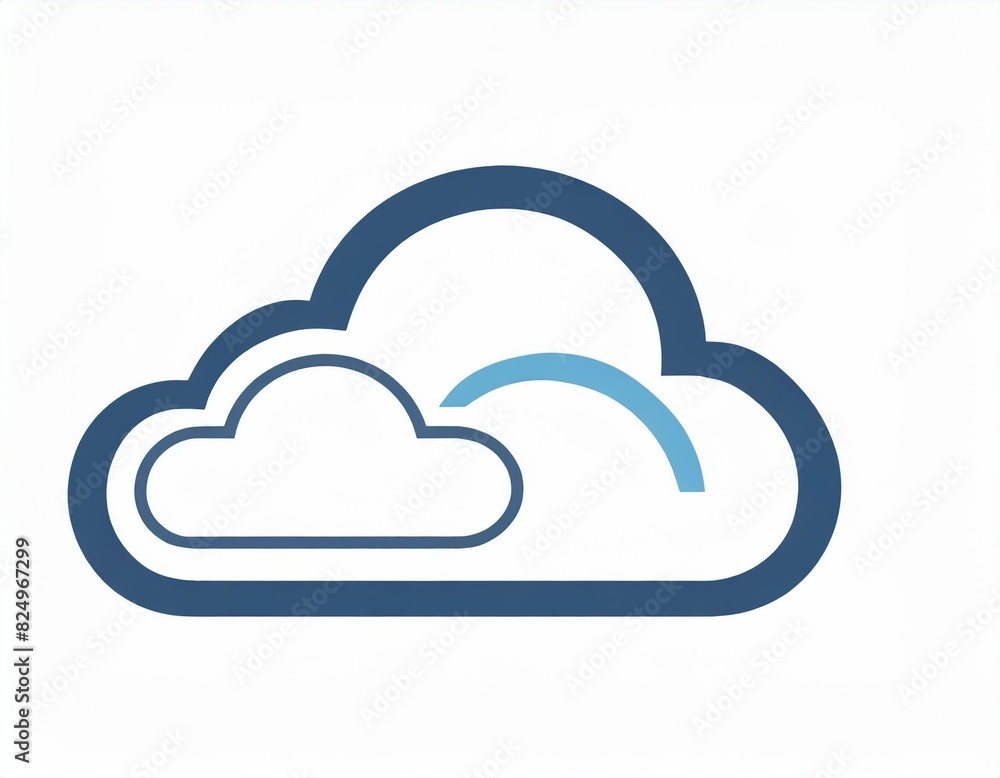 cloud icon with lightning, vector image on white background, weather cloud icon with lightning, vector image on white background, weather