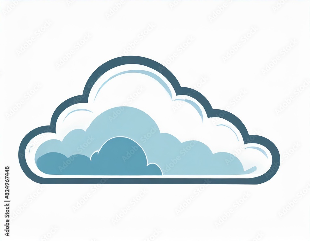 cloud icon with lightning, vector image on white background, weather cloud icon with lightning, vector image on white background, weather