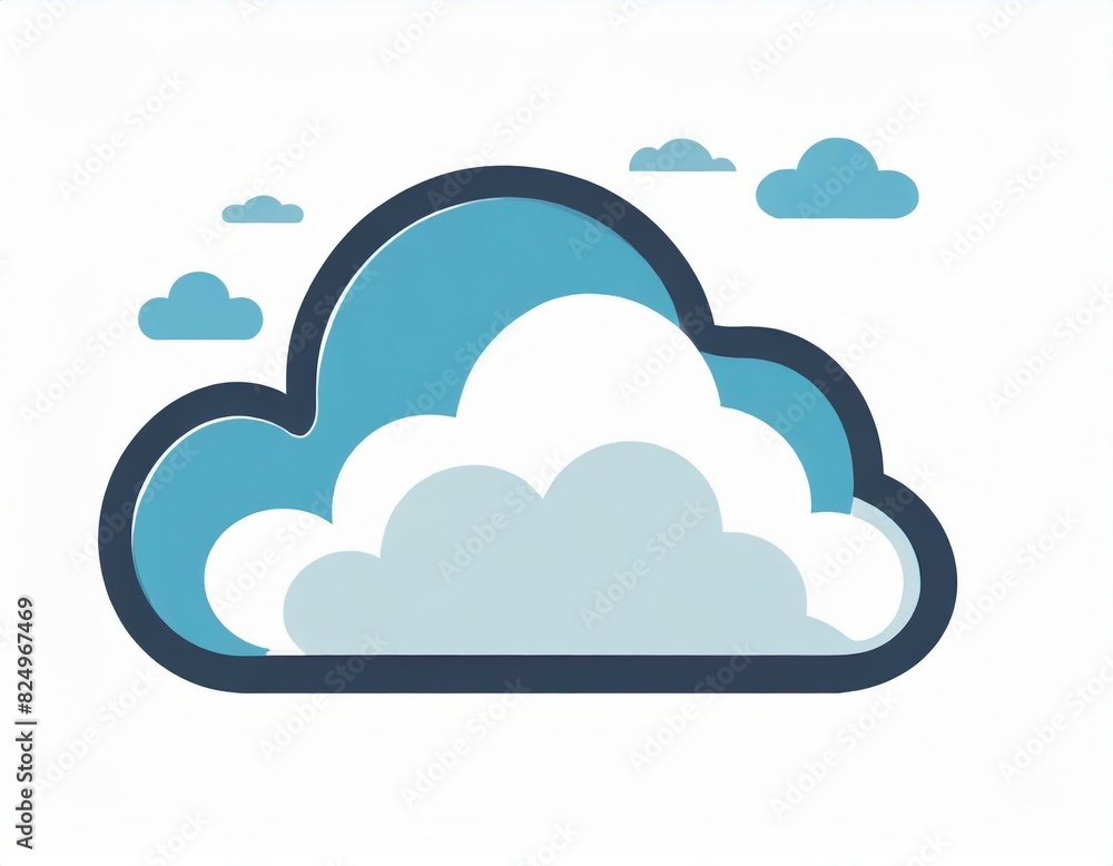 cloud icon with lightning, vector image on white background, weather cloud icon with lightning, vector image on white background, weather