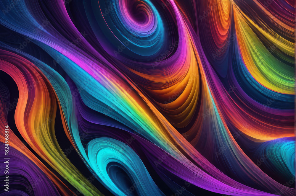 Colored magnetic waves. Colored magnetic waves.