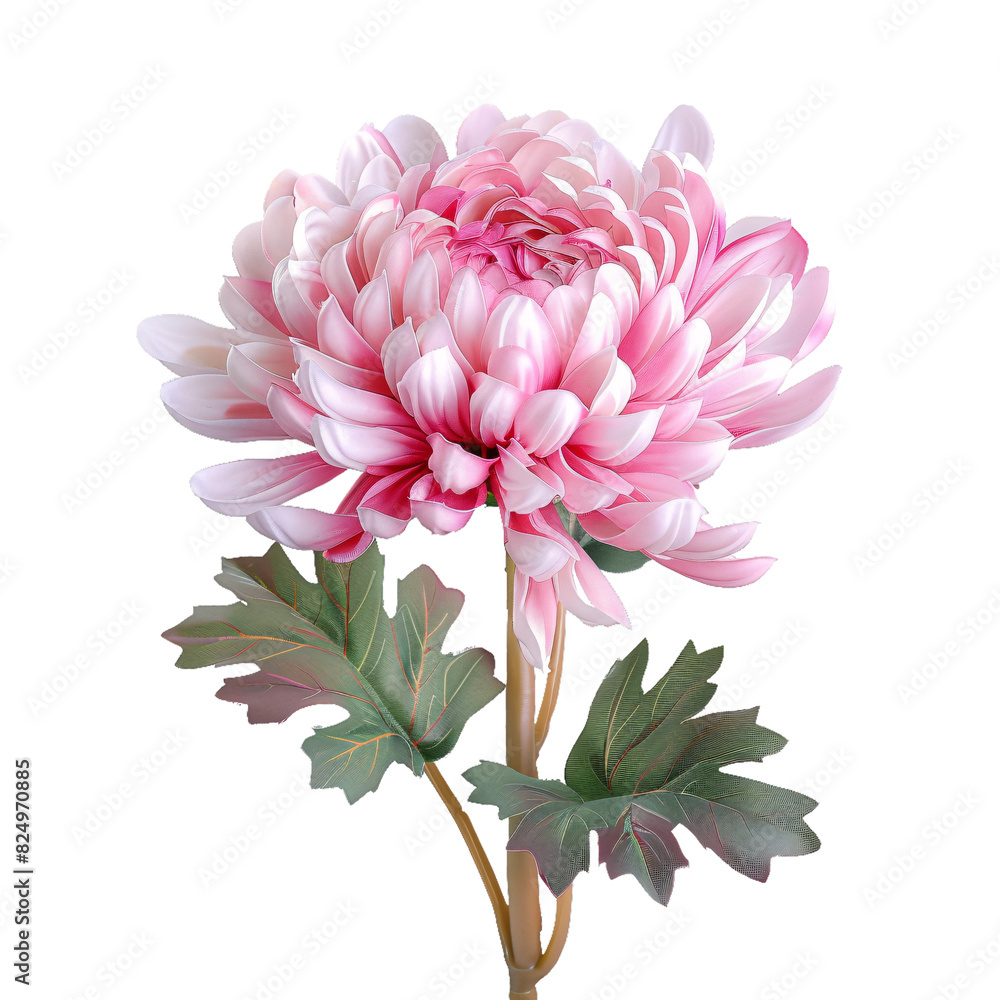 Chrysanthemum, transparent background, isolated image, generative AI Chrysanthemum, transparent background, isolated image, generative AI