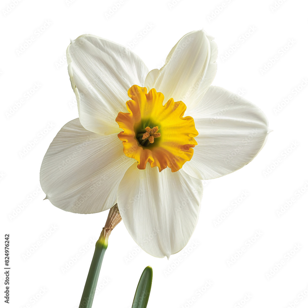 Daffodil, transparent background, isolated image, generative AI Daffodil, transparent background, isolated image, generative AI