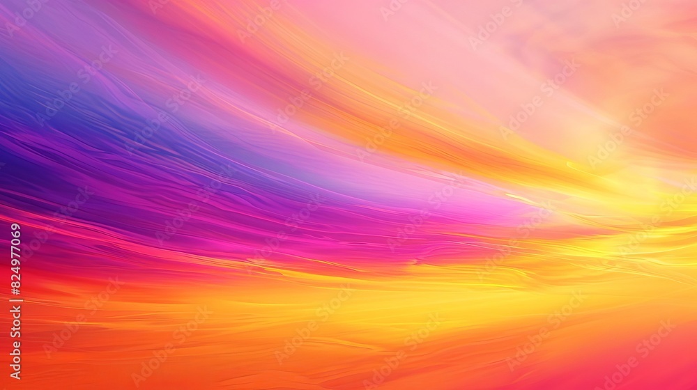 fiery sunset sky with vibrant orange pink purple and yellow hues abstract background