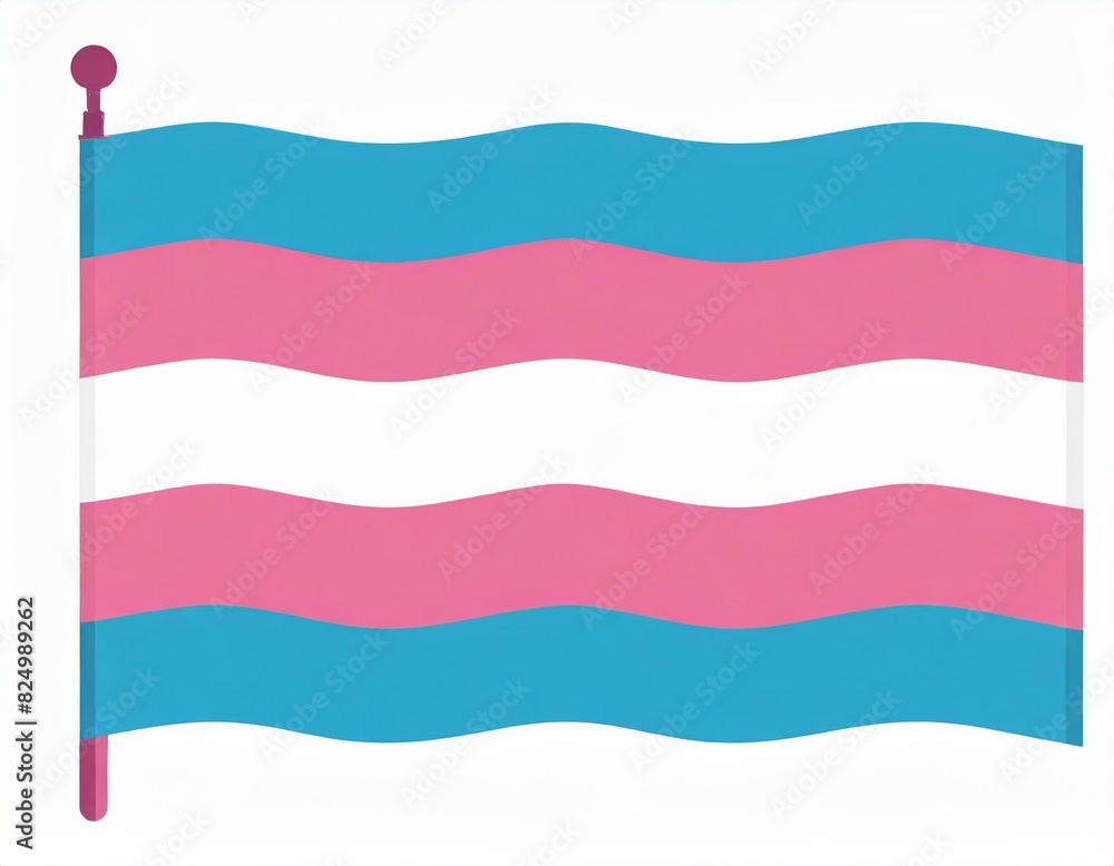 Fototapeta premium transgender flag icon vector image on white background, queer pride month
