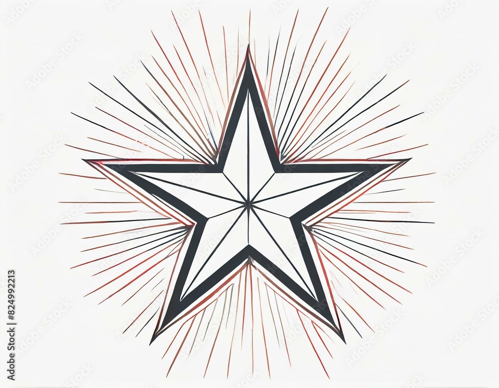 Fototapeta premium star icon vector image on white background