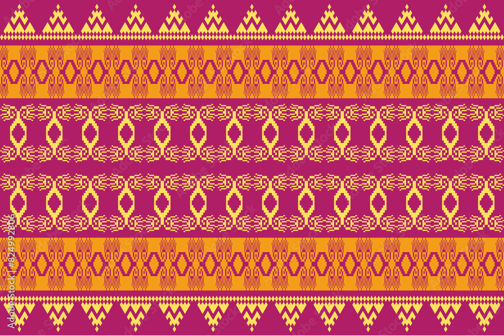 seamless geometric pattern.Traditional ethnic,geometric ethnic fabric pattern for textiles,rugs, wallpaper, clothing, sarong, batik,wrap,embroidery,print, background,cover, illustration seamless geometric pattern.Traditional ethnic,geometric ethnic fabric pattern for textiles,rugs, wallpaper, clothing, sarong, batik,wrap,embroidery,print, background,cover, illustration