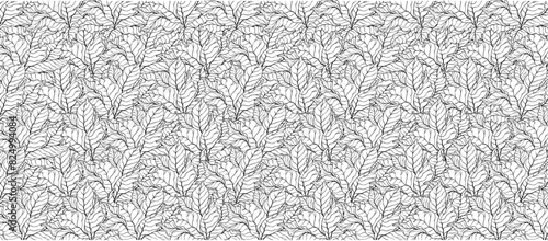 Tobacco Leaves Pattern Background Vector