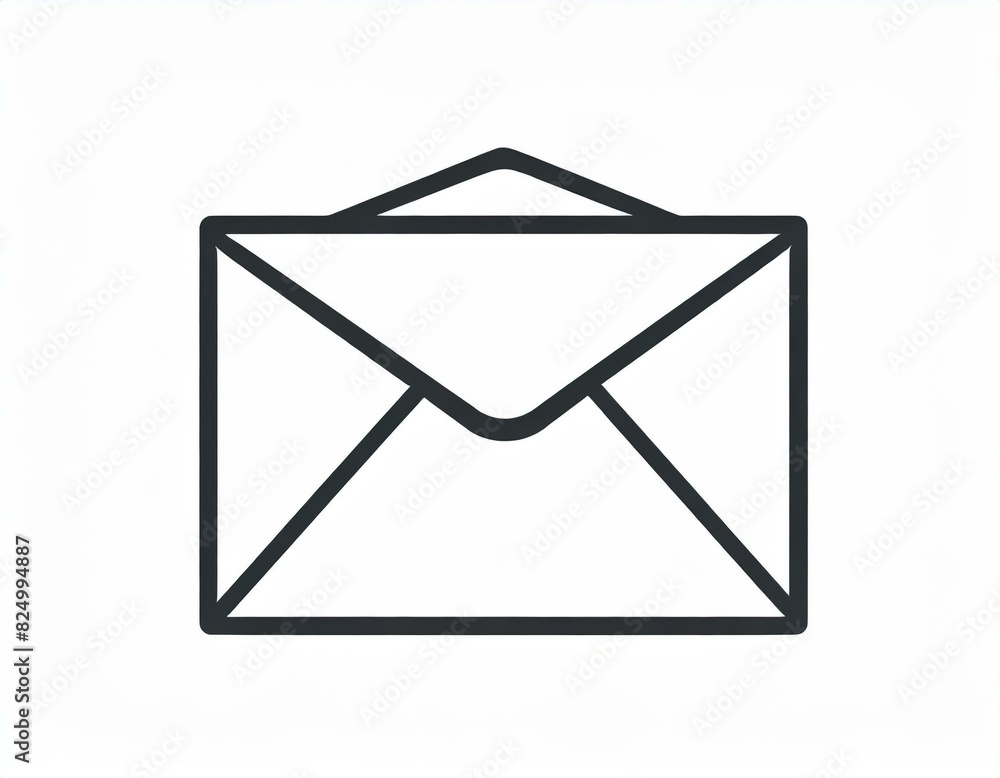 postal envelope, letter icon vector image on white background postal envelope, letter icon vector image on white background
