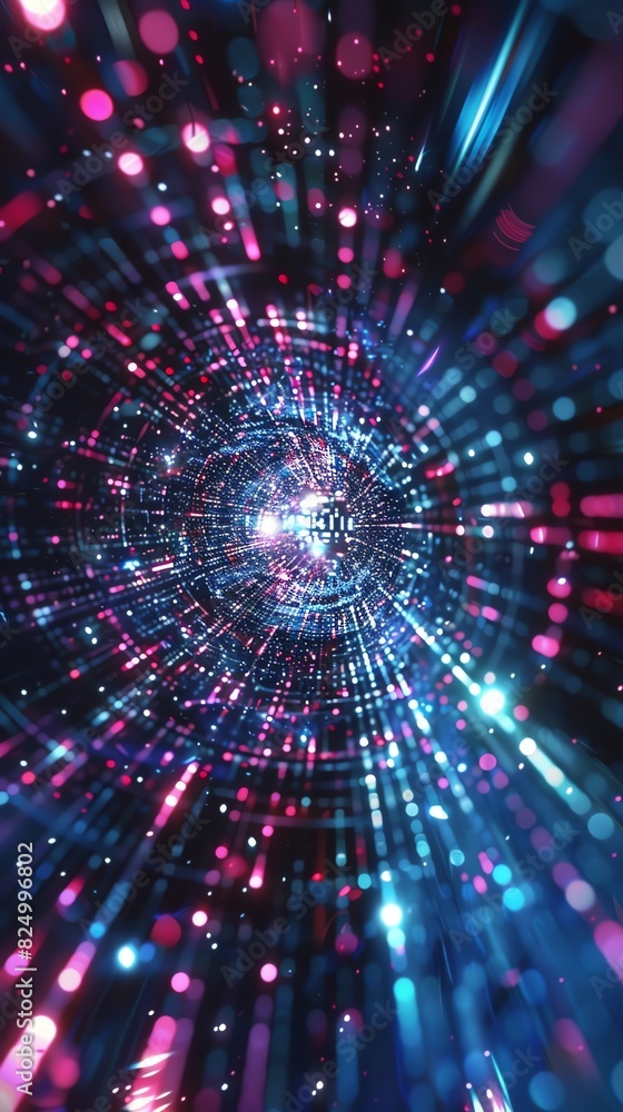 14. High-speed data communication across a virtual reality environment, digital particles and holographic elements 14. High-speed data communication across a virtual reality environment, digital particles and holographic elements