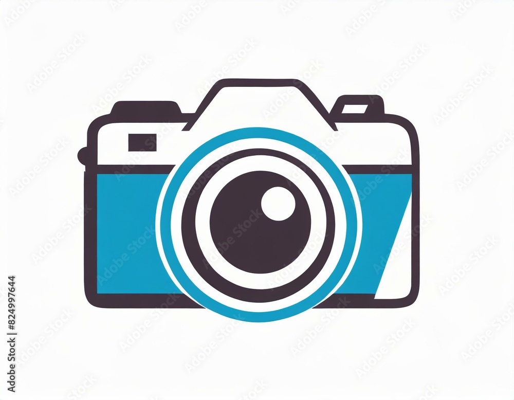 camera icon, vector image on white background, photography camera icon, vector image on white background, photography