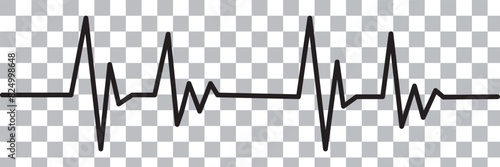 Last heart rate jump banner. Red straight line of death after cardiac arrest on cardiogram cardiac arrest after stroke and vector infarction