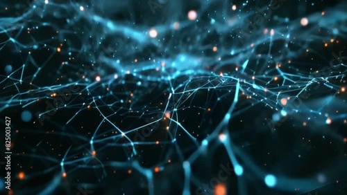 Human brain synapses nervous neurons visualization as digital technology AI machine concept, deep learning cyber database of smart science artificial intelligence network futuristic innovation.