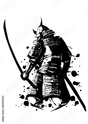 武士の背中