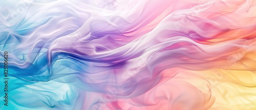 A fluid blend of vibrant colors with a dreamy, glossy appearance. , Generate AI