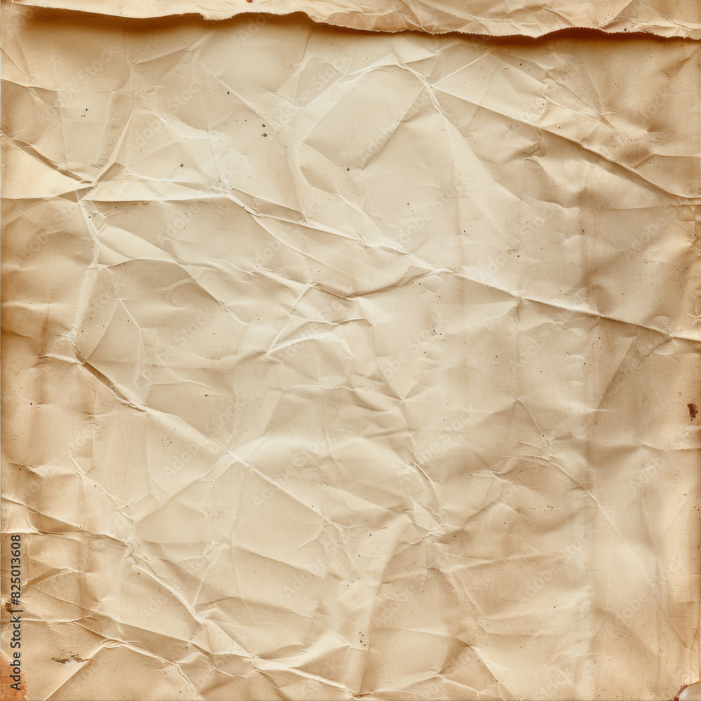 Texture of old, crumpled paper
