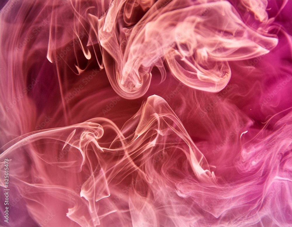 Obraz premium Abstract liquid smoke background. Pink magenta purple color ink dynamic motion background 