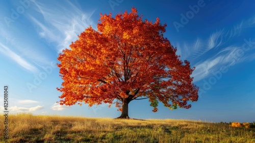 Tree displaying vibrant autumn colors