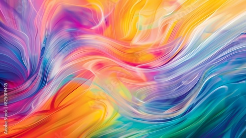 Dynamic ripples of multicolor spreading joyfully across a solid background  infusing the scene with energy