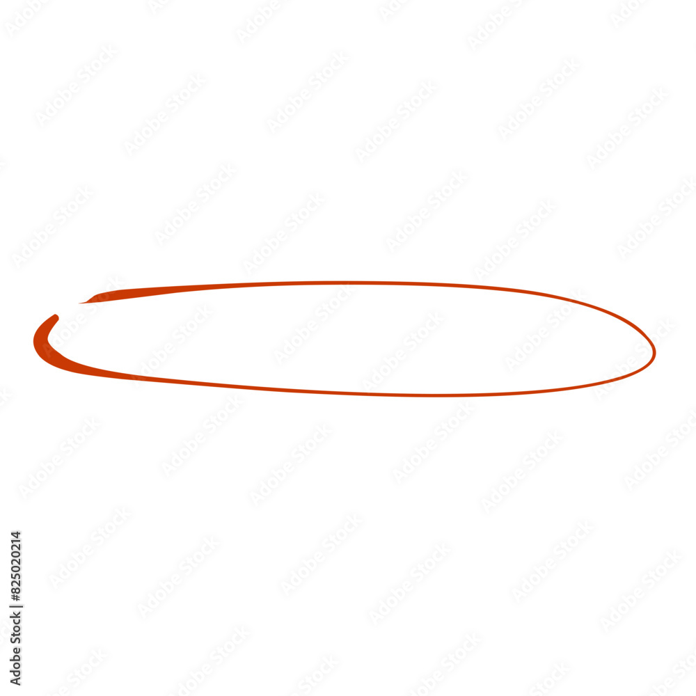 Hand drawn oval highlight Hand drawn oval highlight