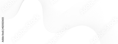 Grey Wave Swirl, frequency sound wave, twisted curve lines with blend effect. Abstract grey wave lines on transparent background. Technology, data science, geometric border pattern. 