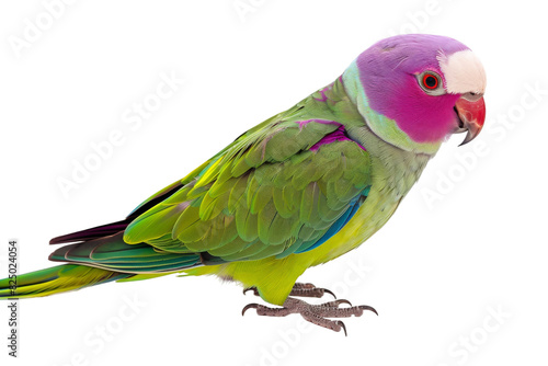 The Stunning Plum-Headed Parakeet on transparent background
