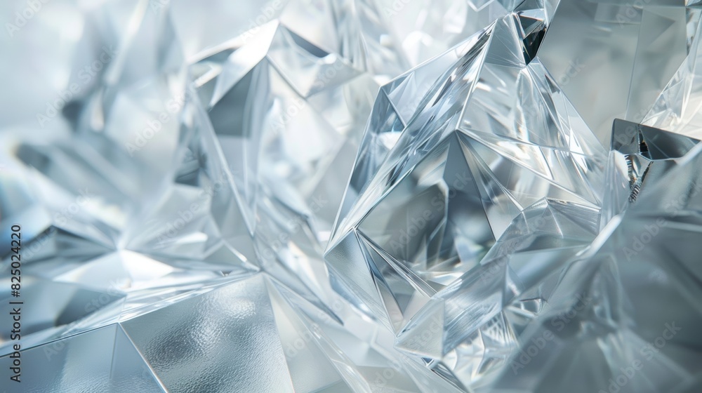A close-up of a crystal-clear geometric glass sculpture, with sharp edges and flawless surfaces, showcasing the beauty of pure geometric forms. A close-up of a crystal-clear geometric glass sculpture, with sharp edges and flawless surfaces, showcasing the beauty of pure geometric forms.