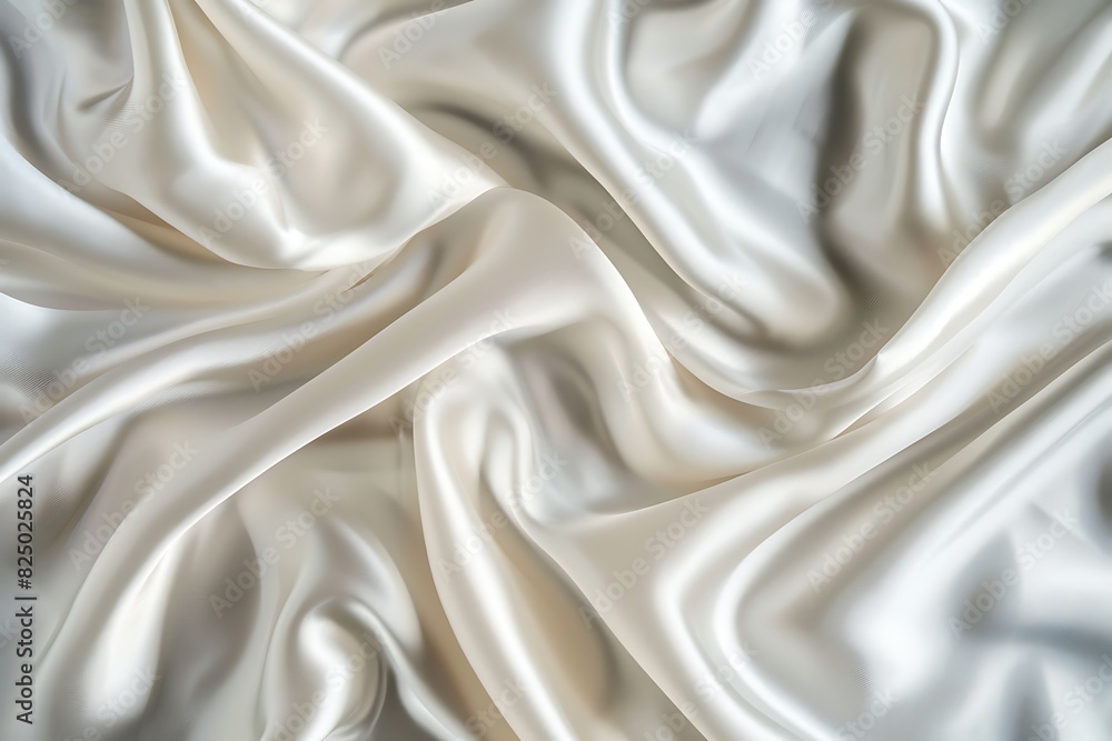 Luxurious White Silk Fabric - Smooth and Elegant Pure Silk Texture Background Luxurious White Silk Fabric - Smooth and Elegant Pure Silk Texture Background