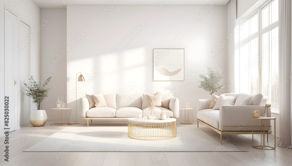 white and gold theme interior modern minimalism photo realism white and gold theme interior modern minimalism photo realism