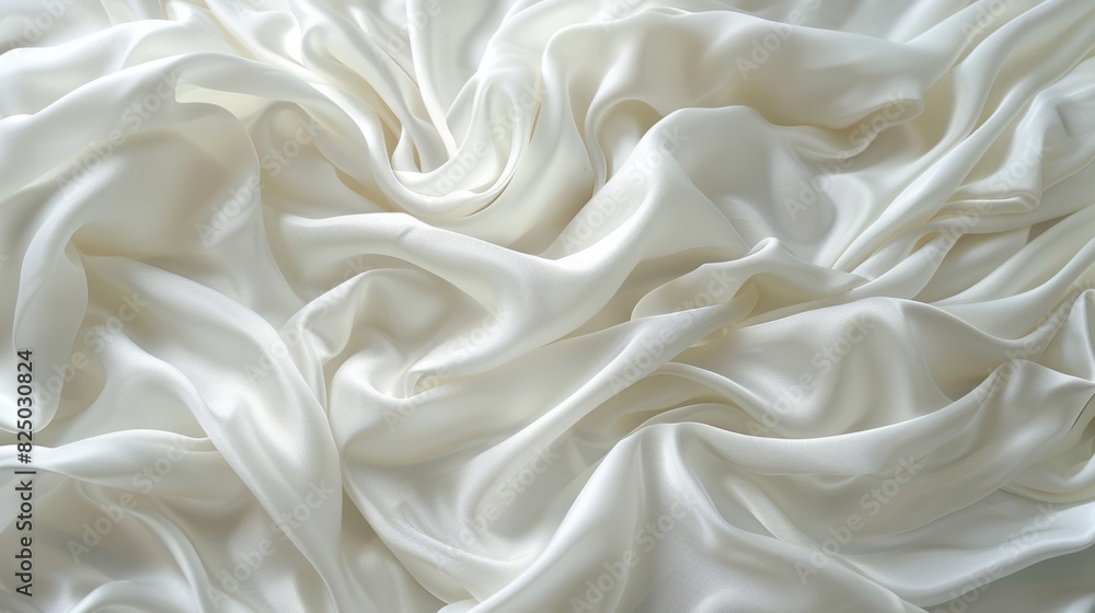 A simple white bedsheet freshly laundered and neatly arranged, conveying a sense of cleanliness and understated beauty. A simple white bedsheet freshly laundered and neatly arranged, conveying a sense of cleanliness and understated beauty.