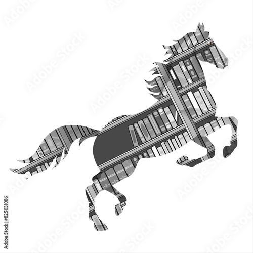 A monochromatic horse 