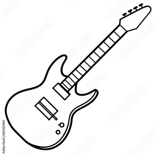 electric guitar isolated on white