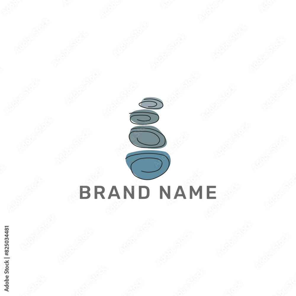 ILLUSTRATION ZEN BALANCING STONES, STACKED STONES SIMPLE FLAT LOGO ICON TEMPLATE DESIGN VECTOR. GOOD FOR SPA, YOGGA ILLUSTRATION ZEN BALANCING STONES, STACKED STONES SIMPLE FLAT LOGO ICON TEMPLATE DESIGN VECTOR. GOOD FOR SPA, YOGGA