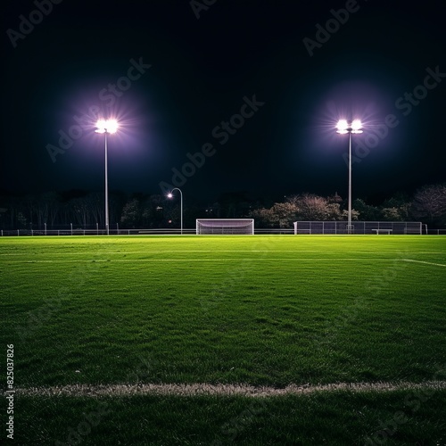 Night Life Inspired Lighting Setup on a Grass Soccer Field