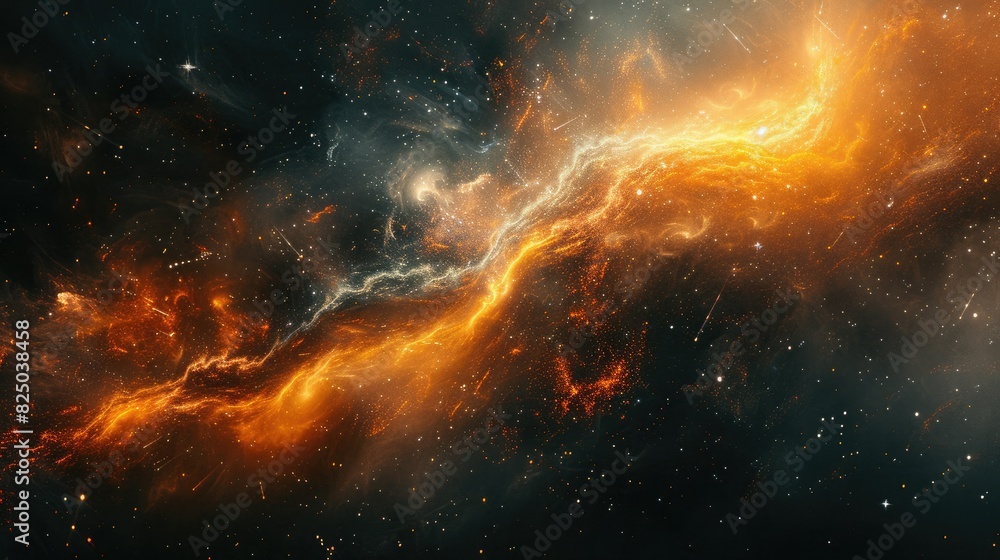 Stunning image of a glowing orange nebula in deep space with vibrant colors and intricate details, perfect for astronomical themes. Stunning image of a glowing orange nebula in deep space with vibrant colors and intricate details, perfect for astronomical themes.