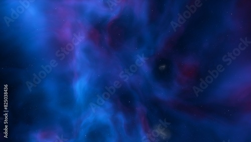 red-violet nebula in outer space, horsehead nebula, unusual colorful nebula in a distant galaxy, red nebula 3d render
 photo