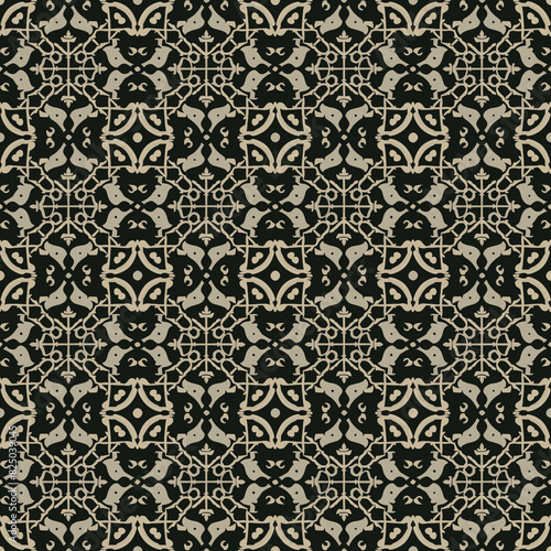 Seamless intricate decorative pattern