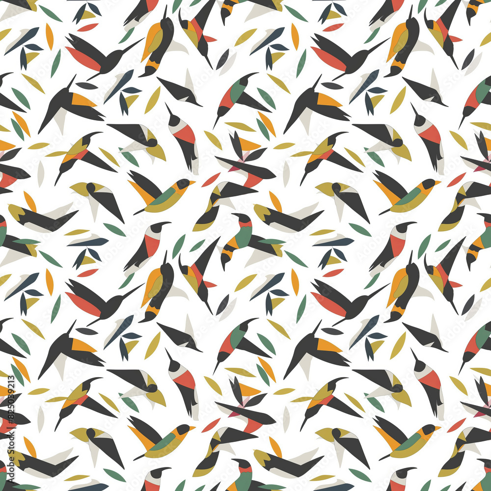 Bird pattern background Bird pattern background