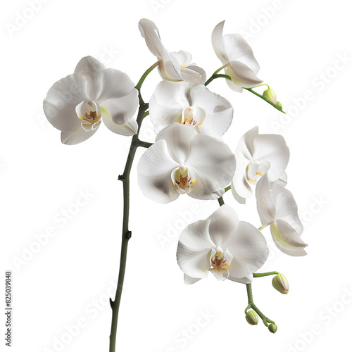 Orchid  transparent background  isolated image  generative AI