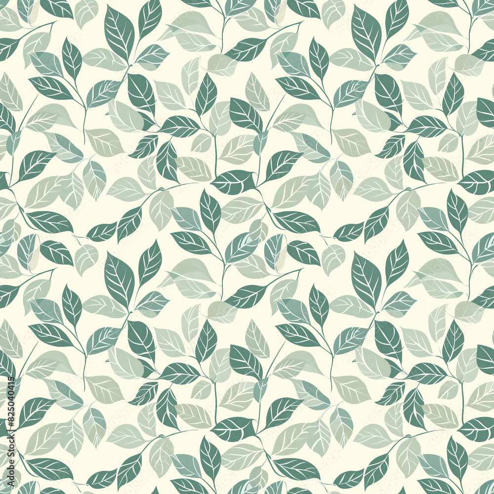Seamless botanical leaf pattern Seamless botanical leaf pattern
