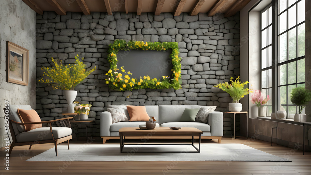 Frame Wall Art Mockup Living Room Frame Wall Art Mockup Living Room