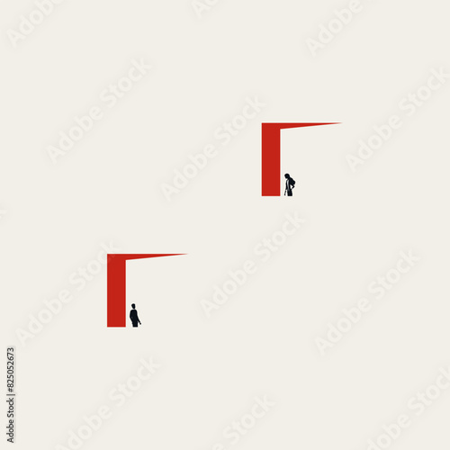 Communication and conversation vector concept. Symbol of understanding, argument. Minimal design eps10 illustration.