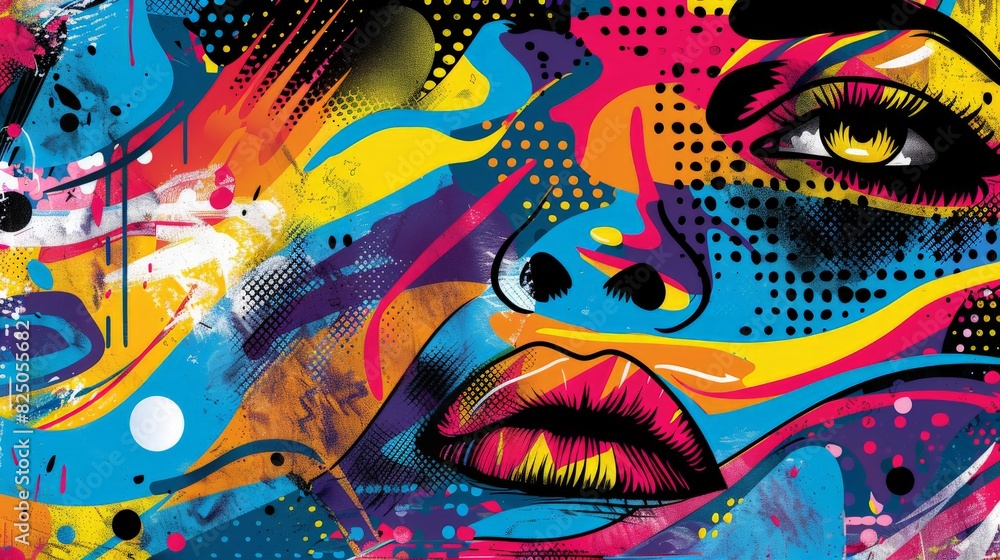 This pop art-influenced background bursts with abstract graphics and vibrant hues, evoking a sense of excitement and creativity. This pop art-influenced background bursts with abstract graphics and vibrant hues, evoking a sense of excitement and creativity.