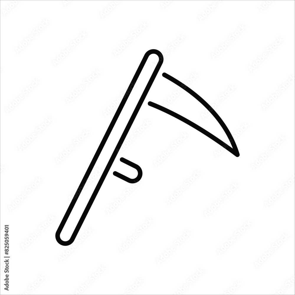 Obraz premium Scythe vector icon 