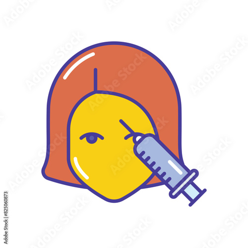 Face Mesotherapy vector icon