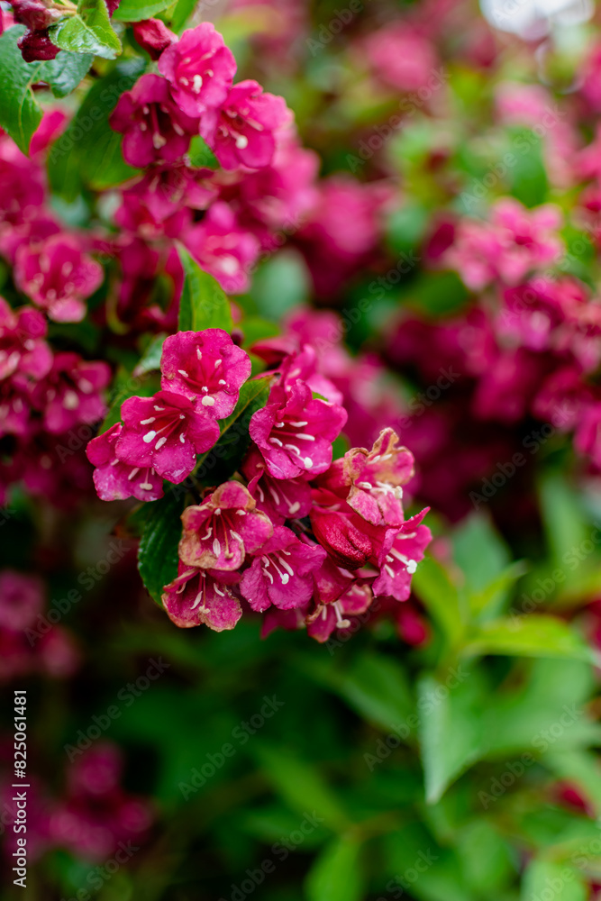Weigela florida bristol ruby, flowers, caprifoliaceae Weigela florida bristol ruby, flowers, caprifoliaceae