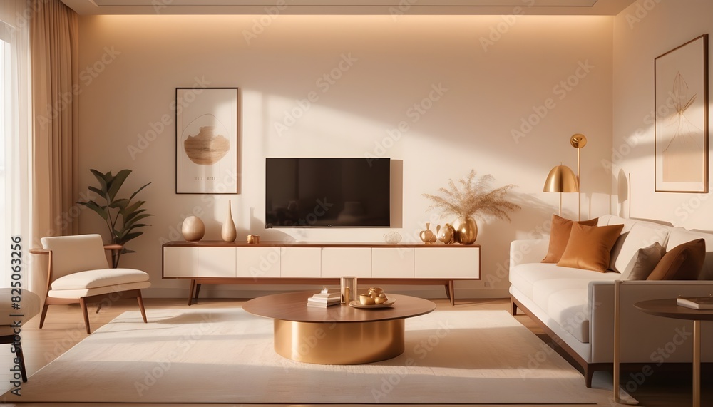 white and gold theme interior modern minimalism photo realism white and gold theme interior modern minimalism photo realism