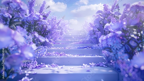 Enchanting periwinkle backdrop reminiscent of clear summer skies