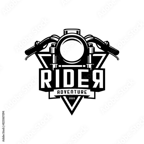 motorbike logo vector, biker vector
