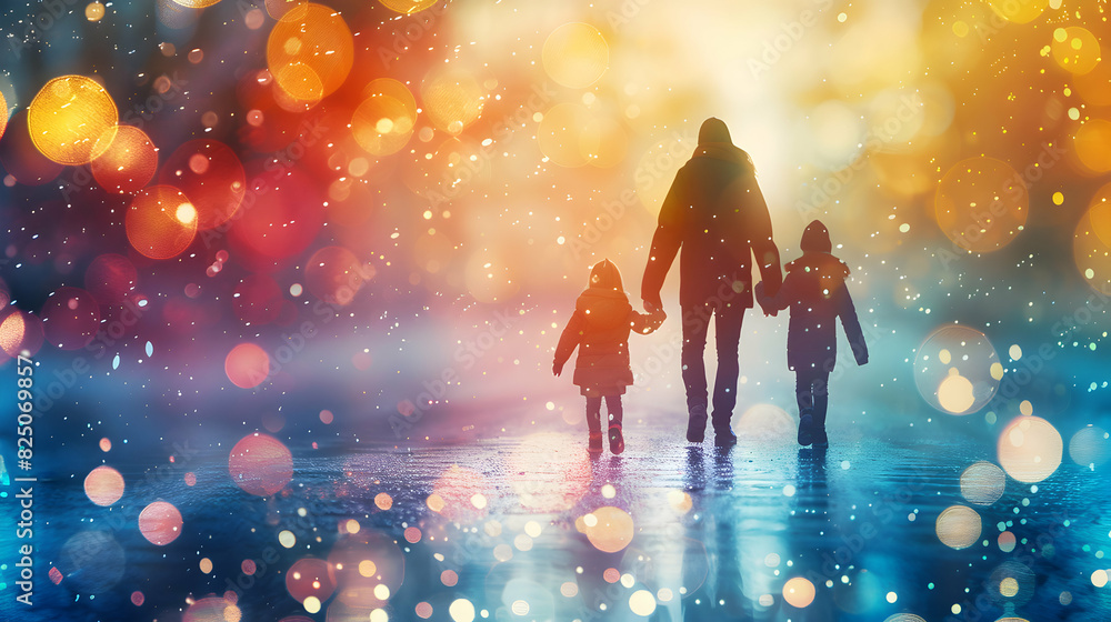 Photo Realistic Glossy Parents Day Festivities Art Showcasing Family Bonds and Joy � Digital Art Concept Photo Realistic Glossy Parents Day Festivities Art Showcasing Family Bonds and Joy � Digital Art Concept