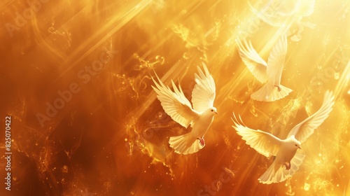 pentecost. trinity sunday background concept